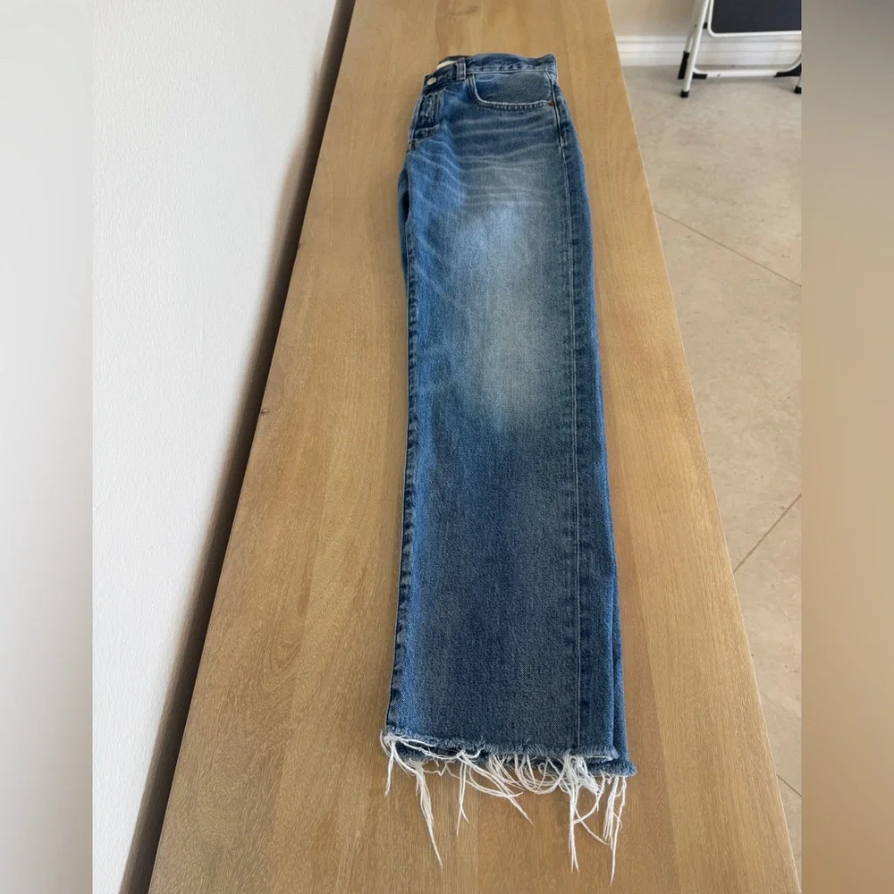 Madewell Women’s The Dean Easy Straight Jean, Monessen Wash, SIZE: 25 - Picture 13 of 16